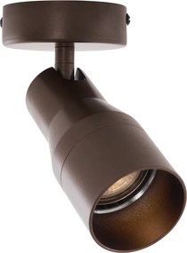 Nowoczesny sufitowy reflektor halogenowy, ciemny brąz, oprawka GU10, okrągły, 50 mm - Stanley