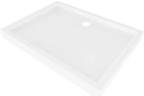 Mexen Flow+ brodzik prostokątny 120 x 70 cm, biały połysk - 46R107012H