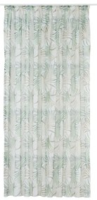Zielono-beżowa firanka 300x260 cm Palmas – Mendola Fabrics