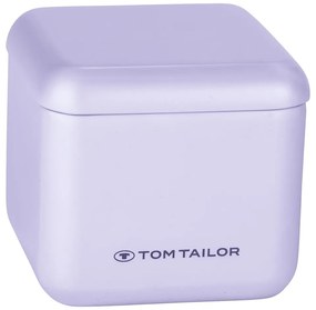 Fioletowy organizer łazienkowy na waciki z żywicy polimerowej Tom Tailor T-Rounded – Wenko