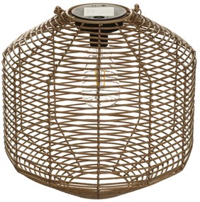 Lampion solarny CUBA, naturalny, 30 cm