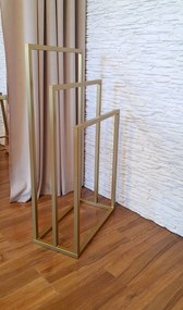 Stojak na ręczniki wieszak złoty LOFT 20mm