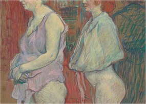 Obraz - Henri de Toulouse-Lautrec, Rue des Moulins, reprodukcje (70x50 cm)