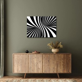 Abstrakcyjny obraz z paskami zebry (70x50 cm)