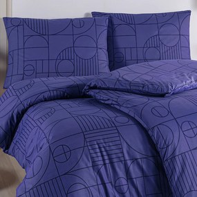 BedTex Bawełniana pościel Geo Future Dusk, 220 x 200 cm, 2 szt. 70 x 90 cm, 220 x 200 cm, 2 szt. 70 x 90 cm