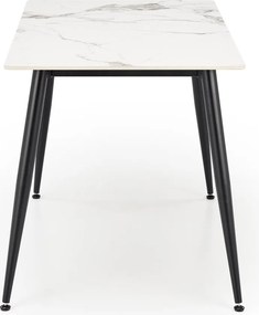 Stół z blatem ze spieku w efekcie marmuru Emilio 120 Halmar