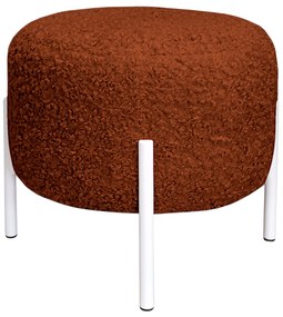 Pufa OLA LOFT ławka podnóżek metal biały Rolf10