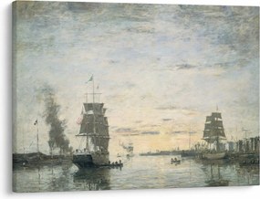 Obraz - Eugène Boudin, Entrance to the Harbor, Le Havre, reprodukcje (70x50 cm)