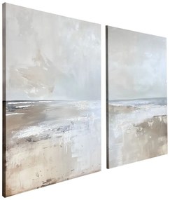 Obrazy z ręcznie malowanymi elementami zestaw 2 szt. 50x70 cm Breeze – Styler