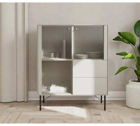 Jasnoszara witryna 91x111 cm Edge by Hammel – Hammel Furniture