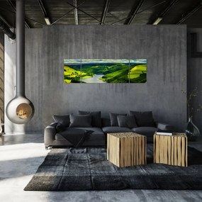 Obraz - Zielony krajobraz (170x50 cm)