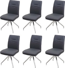 Krzesło do jadalni MCW-H70 (zestaw 6 sztuk),  ciemnoszary
