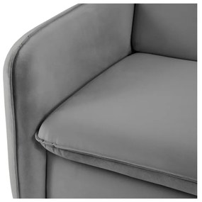 Szara aksamitna rozkładana sofa 194 cm Vienna – Cosmopolitan Design