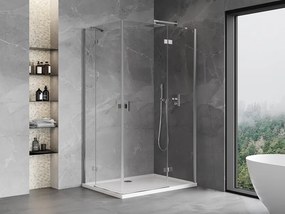 Mexen Mist-H Duo kabina prysznicowa uchylna prawa 80 x 90 cm, transparent, chrom - 8A5-080L-090P-01-00