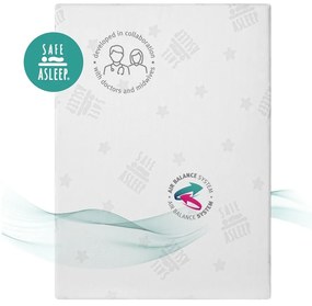 Piankowy materac dziecięcy ze zdejmowanym pokrowcem 95x70 cm Safe Asleep® – Roba