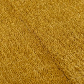 Wełniany dywan tkany ręcznie w kolorze ochry 120x170 cm Demi Check Ombre – Flair Rugs