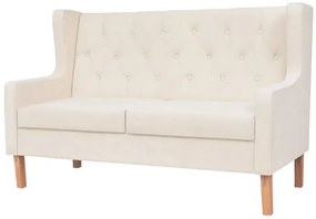 Dwuosobowa sofa Faselo 2C - kremowobiała