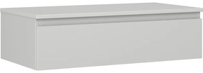 Mexen Orio szafka łazienkowa podumywalkowa 90 cm z blatem, 1 szuflada, szara mat - 91A10-09023-1-BFC62