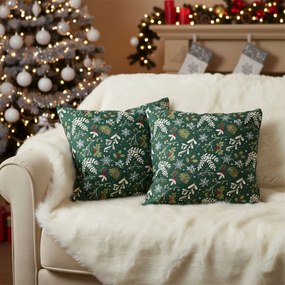 Poszewka na poduszkę Zielone Święta BożegoNarodzenia, 40 x 40 cm