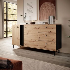 Komoda MADDALENA 165 cm do Salonu Sypialni Antracyt