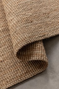 Dywan naturalny jutowy ręcznie tkany Boucle naturalnie złoty 60 cm x 90 cm