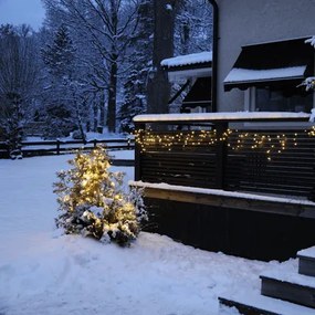 Lampki choinkowe z białym światłem LED