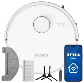 TESLA Electronics RoboStar - Inteligentny robot odkurzający 2 w 1 3200 mAh Wi-Fi biały