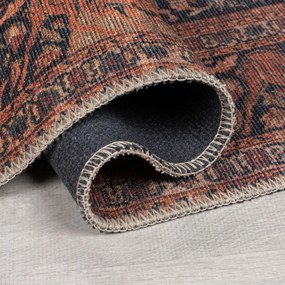 Bordowy dywan odpowiedni do prania 115x170 cm Nico Global – Flair Rugs