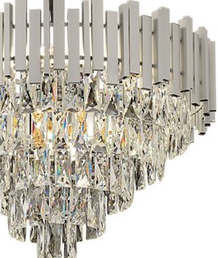 Lampa Wisząca z Kryształami G051-CP 50CM Chrom