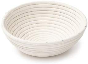 HOME ELEMENTS Okrągły koszyk z materiałowąwkładką, 25 x 8,5 cm