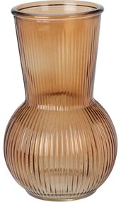 Wazon szklany ryftowany, 20 cm