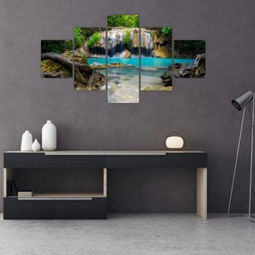 Obraz wodospadów (125x70 cm)