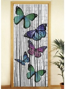 Bambusowa zasłona do drzwi 200x90 cm Butterflies – Maximex