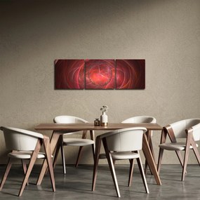 Nowoczesney abstrakcyjny obraz (z zegarem) (90x30 cm)