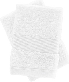 Białe bawełniane ręczniki frotte zestaw 2 szt. 30x30 cm Anti-Bacterial – Catherine Lansfield