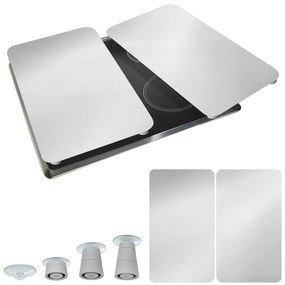 Szklane płyty na kuchenkę SILVER, 2 sztuki, WENKO
