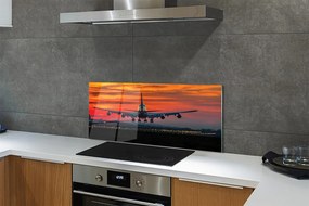 Panel nad Blat Kuchenny Samolot w Chmurach o Zachodzie