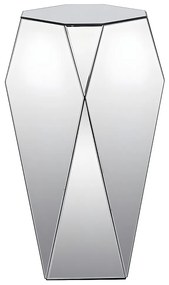 Dostawiany stolik z MDF-u i lustra – kolor: srebrny - SIGRID marki Pascal Morabito