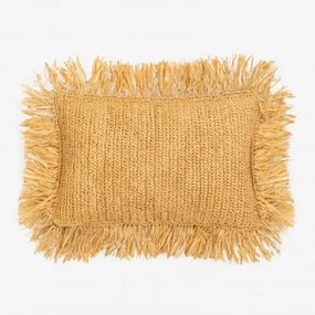 Poduszka Prostokątna 30x50 Cm Z Plecionej Rafii Doncka Miel - Sklum