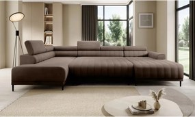 Narożnik CALDO XL Lewostronny z funkcją spania wolnostojąca w tkaninie RUN AGAIN 18 WERSAL