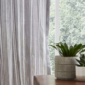 Szara firana 229x140 cm Zofia Broderie Anglaise – Pineapple Elephant