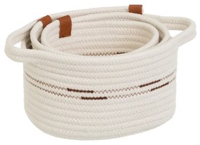 Tekstylne koszyki zestaw 3 szt. 30x18x14 cm – Casa Selección