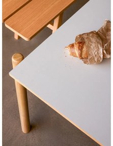 Stół z litego drewna dębowego 107x190 cm Oblique – Hübsch