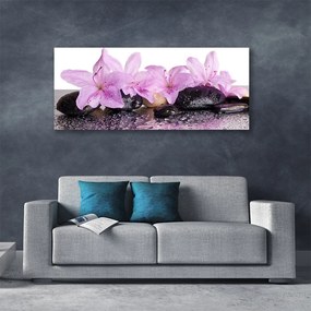 Obraz canvas Perlista Rosa na Lilii Wodnej