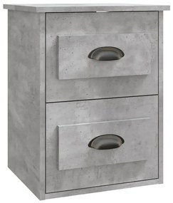 Wisząca szafka nocna z szufladami szary beton H6-F23