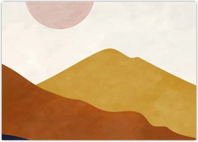 Obraz na szkle - Góry akwarelowe N⁰1 (70x50 cm)