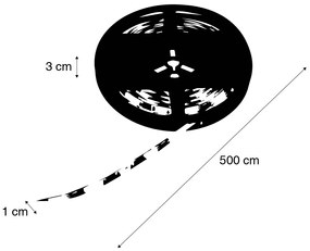 Inteligentna taśma LED RGBW 5m 24W aplikacja