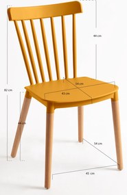 Zestaw 6 krzese Leka