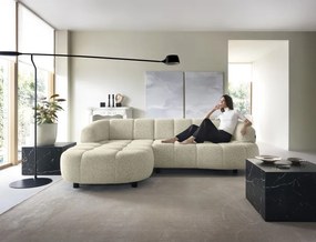 Narożnik VELPA S z elektryczną regulacją siedziska Lewostronny wolnostojący w tkaninie PUENTE 03 WERSAL