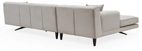 Beżowa sofa narożna Artie Jivago, narożnik lewy